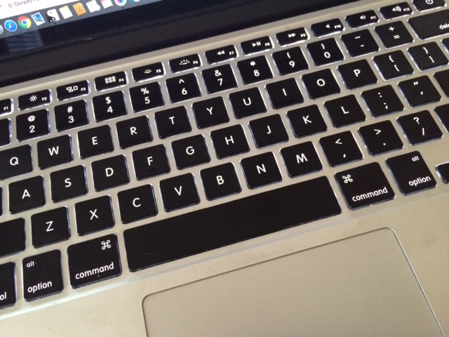 laptop keyboard represents the writing and editing process