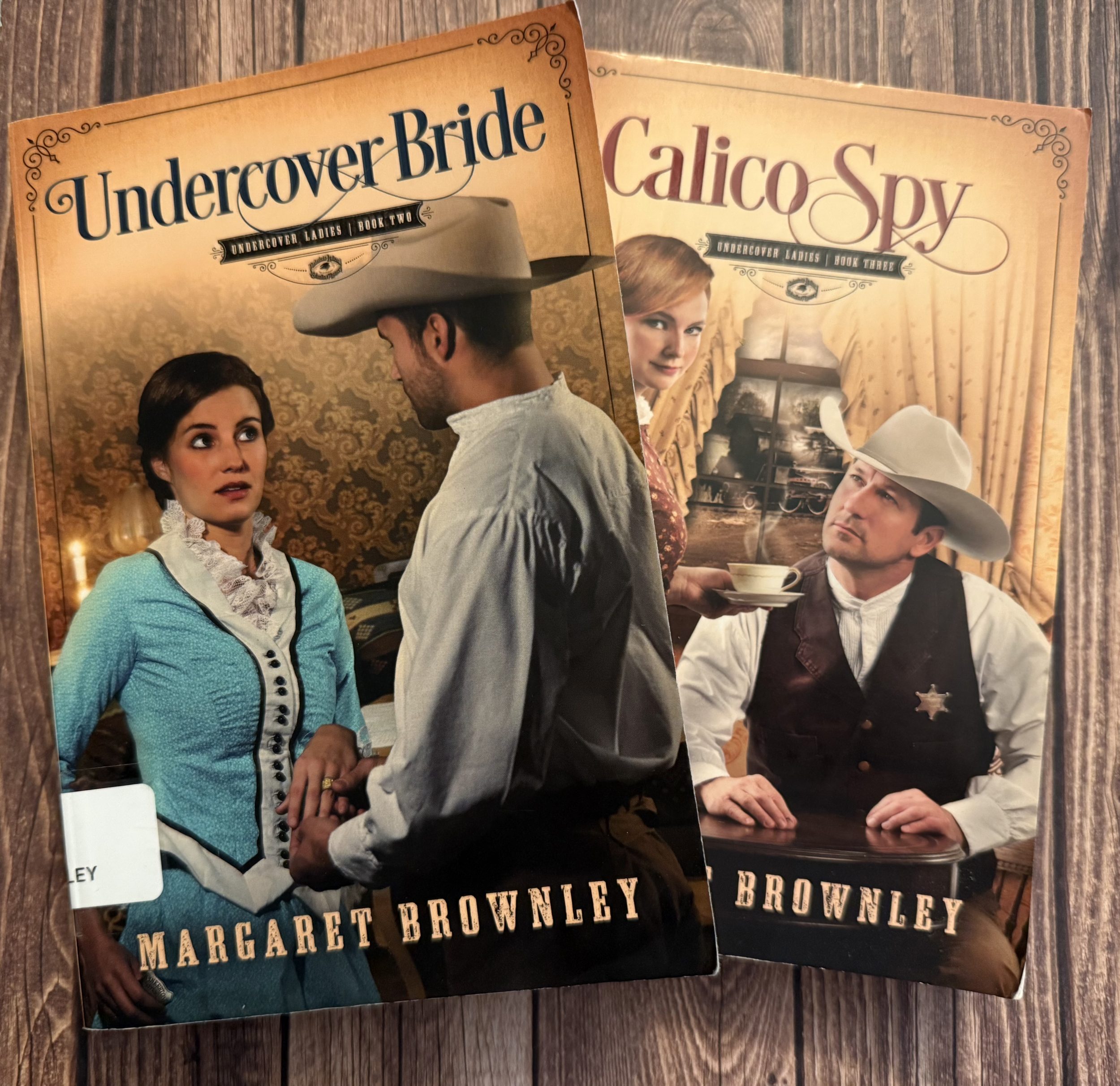 Undercover Bride and Calico Spy by Margaret Brownley are part of the Undercover Ladies series, with female Pinkerton heroines.