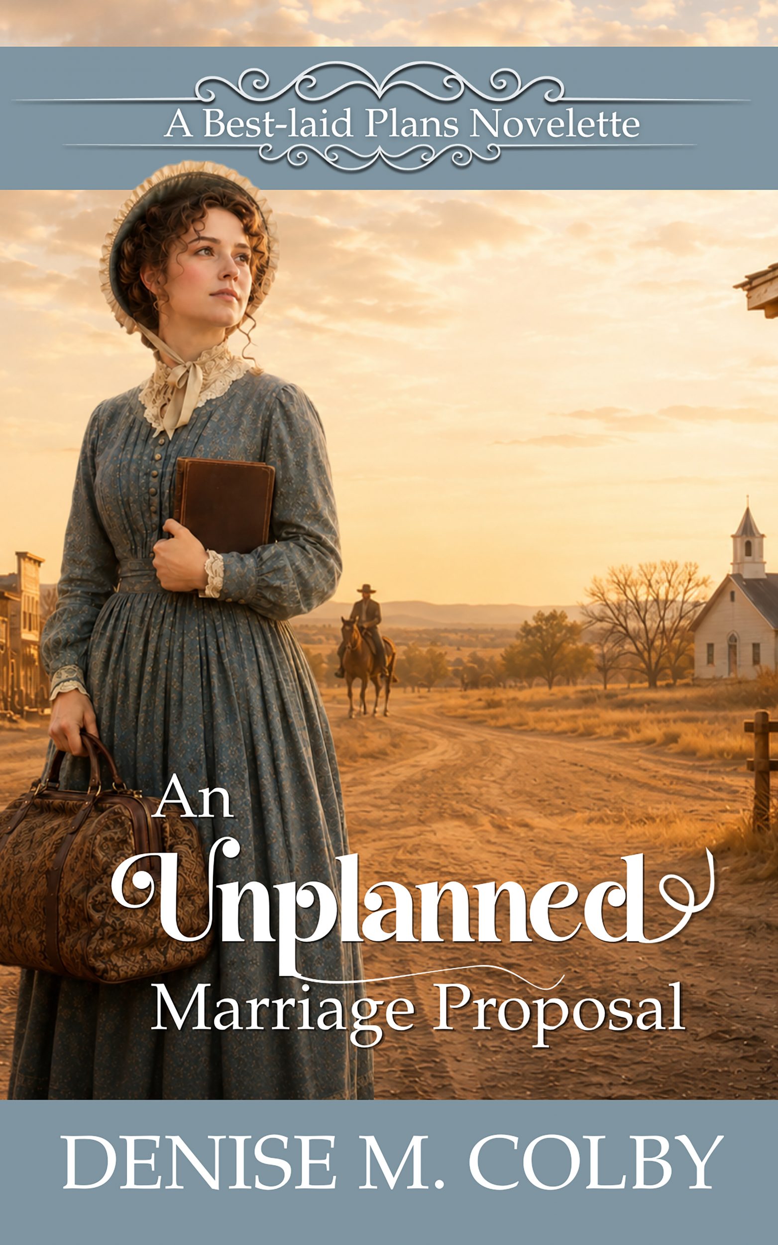 Historical romance book cover titled an Unplanned Marriage Proposal, 